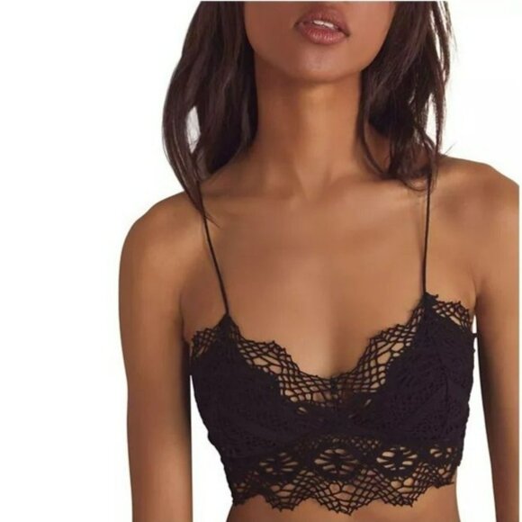 Free People Other - Free People Marianna Bralette Black M